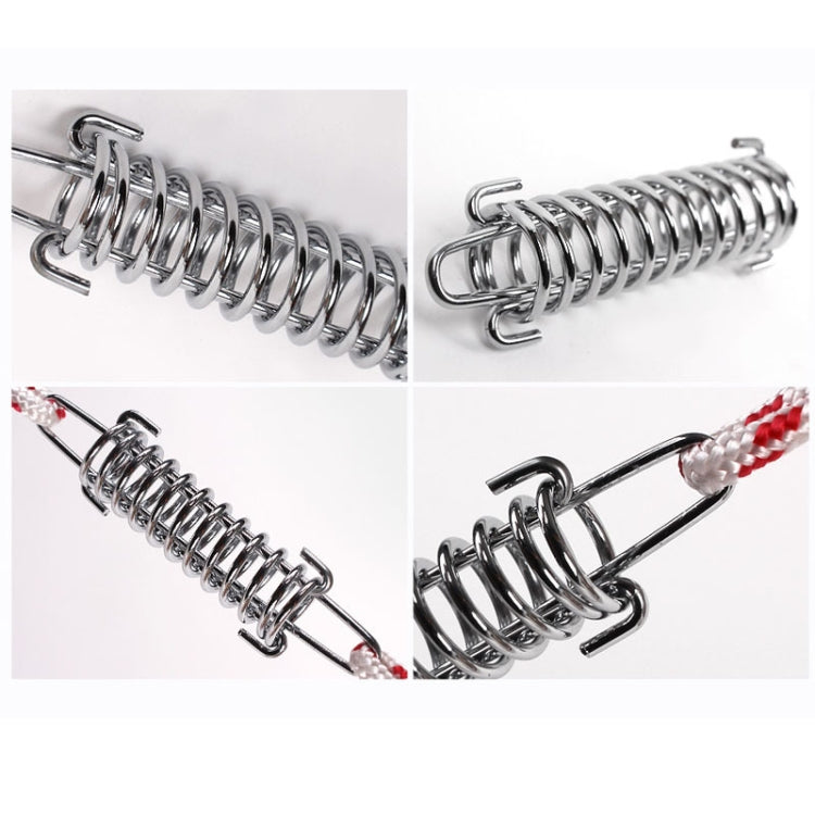 8 PCS Tent Spring Wind Rope Buckle Outdoor Camping High-Strength Steel Rope Buckle Awning Fixed Buckle