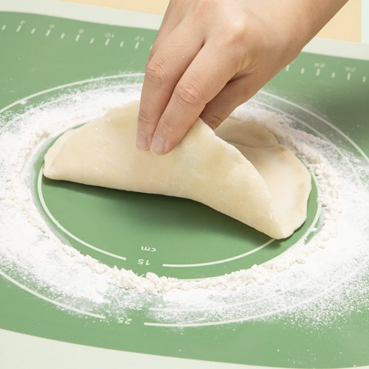Home Kitchen Baking Silicone Thickened Kneading Mat, Specification: Green Small