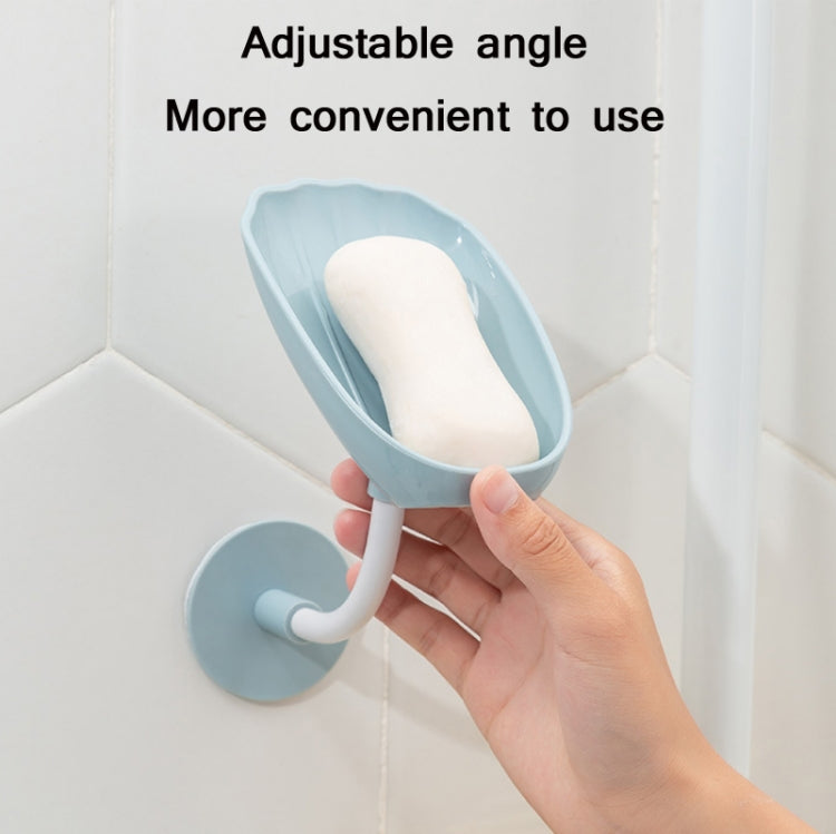 2 PCS JW001 Perforation-Free Drain Soap Dish Wall-Mounted Shelf