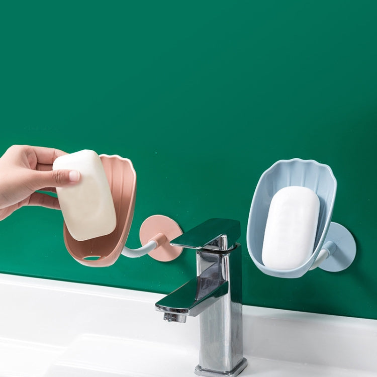 2 PCS JW001 Perforation-Free Drain Soap Dish Wall-Mounted Shelf
