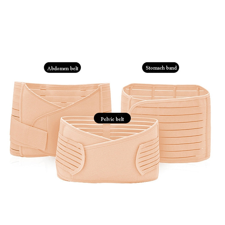 Three-Piece Abdomen Belt Set Elastic Postpartum Abdomen Belt Maternity Corset Belt Waist Belt For Caesarean Section, Size: Free Size
