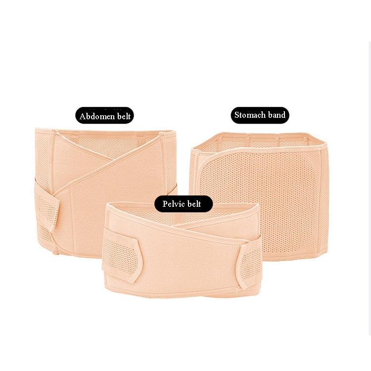 Three-Piece Abdomen Belt Set Elastic Postpartum Abdomen Belt Maternity Corset Belt Waist Belt For Caesarean Section, Size: Free Size
