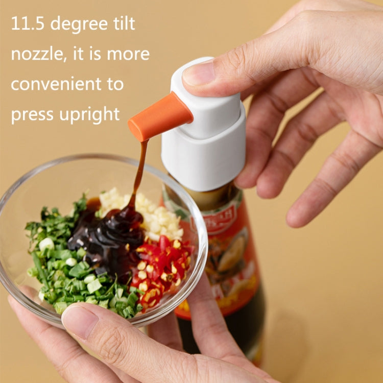 2 PCS LS095 Vacuum Fuel Consumption Quantitative Squeezer Kitchen Multifunctional Seasoning Bottle Pump Head Universal, Specification: Small(Blue)