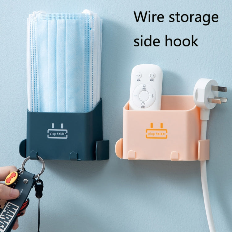 3 PCS SW067 Multifunctional Wall-Mounted Storage Box Bathroom Wall Debris Punch-Free Mobile Phone Remote Control Storage Rack(Light Blue)