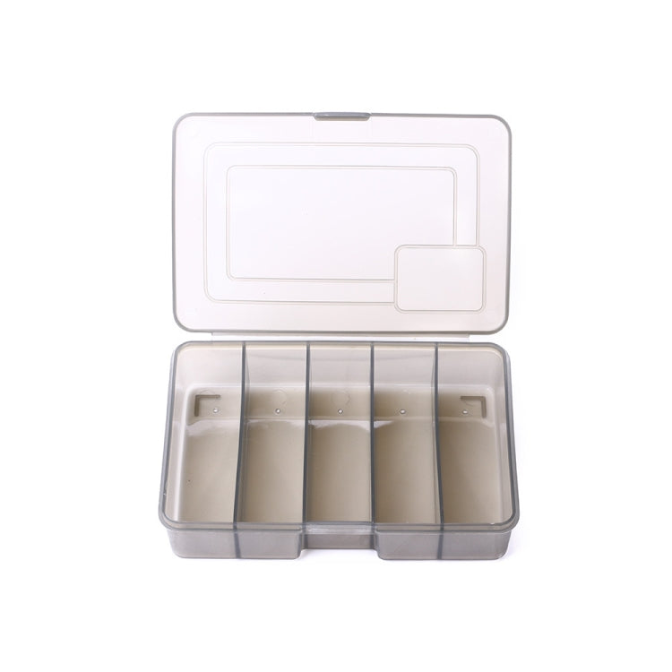 4 PCS HENGJIA qt051 5 Grids Fishing Tackle Box Storage Box, Size: Small