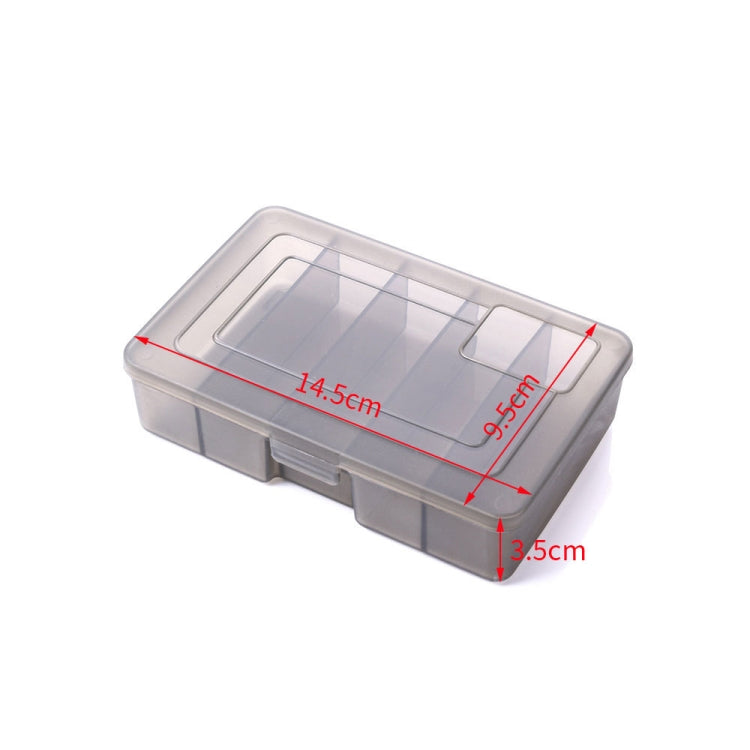 4 PCS HENGJIA qt051 5 Grids Fishing Tackle Box Storage Box, Size: Small