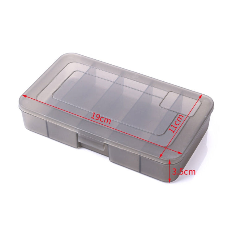 4 PCS HENGJIA qt051 5 Grids Fishing Tackle Box Storage Box, Size: Medium