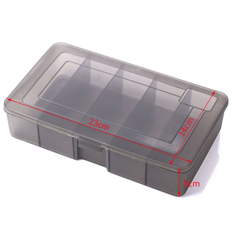 4 PCS HENGJIA qt051 5 Grids Fishing Tackle Box Storage Box, Size: Large