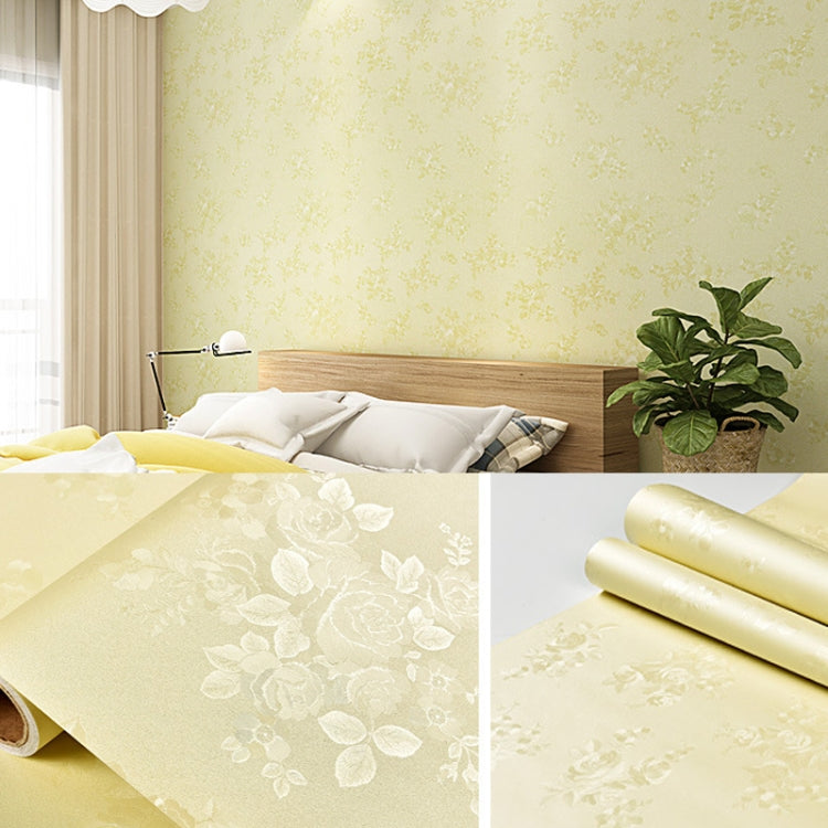 0.6 x 5m Pastoral Style Damascus PVC Self-Adhesive Wallpaper Restaurant Milk Tea Shop Glass Stickers