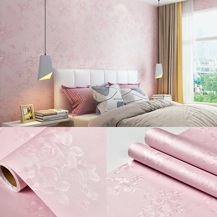 0.6 x 5m Pastoral Style Damascus PVC Self-Adhesive Wallpaper Restaurant Milk Tea Shop Glass Stickers