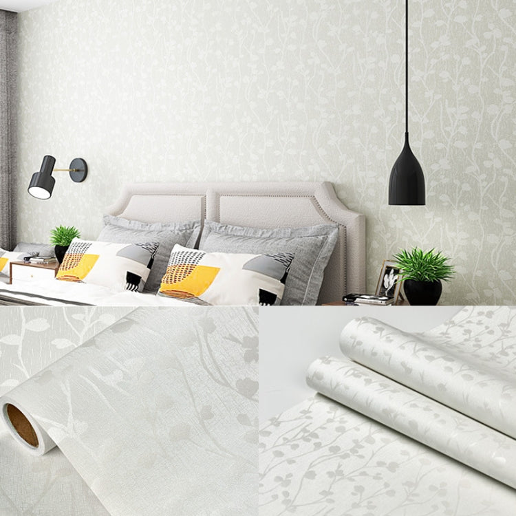 0.6 x 5m Pastoral Style Damascus PVC Self-Adhesive Wallpaper Restaurant Milk Tea Shop Glass Stickers