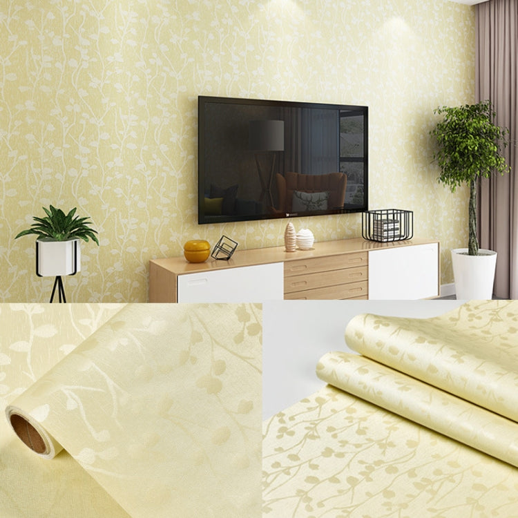 0.6 x 5m Pastoral Style Damascus PVC Self-Adhesive Wallpaper Restaurant Milk Tea Shop Glass Stickers