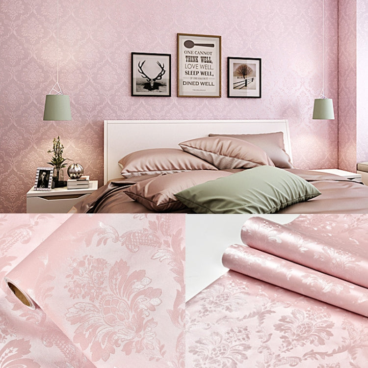 0.6 x 5m Pastoral Style Damascus PVC Self-Adhesive Wallpaper Restaurant Milk Tea Shop Glass Stickers
