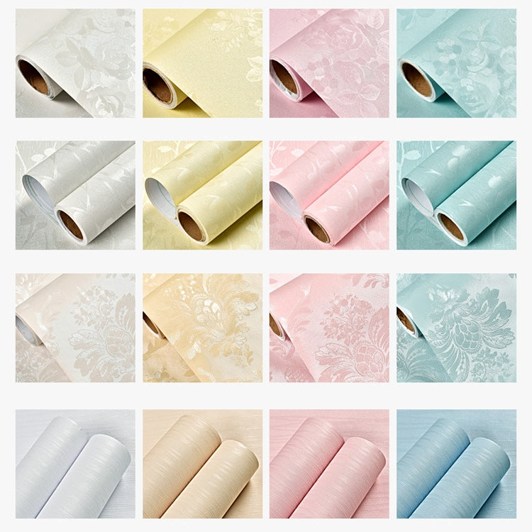 0.6 x 5m Pastoral Style Damascus PVC Self-Adhesive Wallpaper Restaurant Milk Tea Shop Glass Stickers