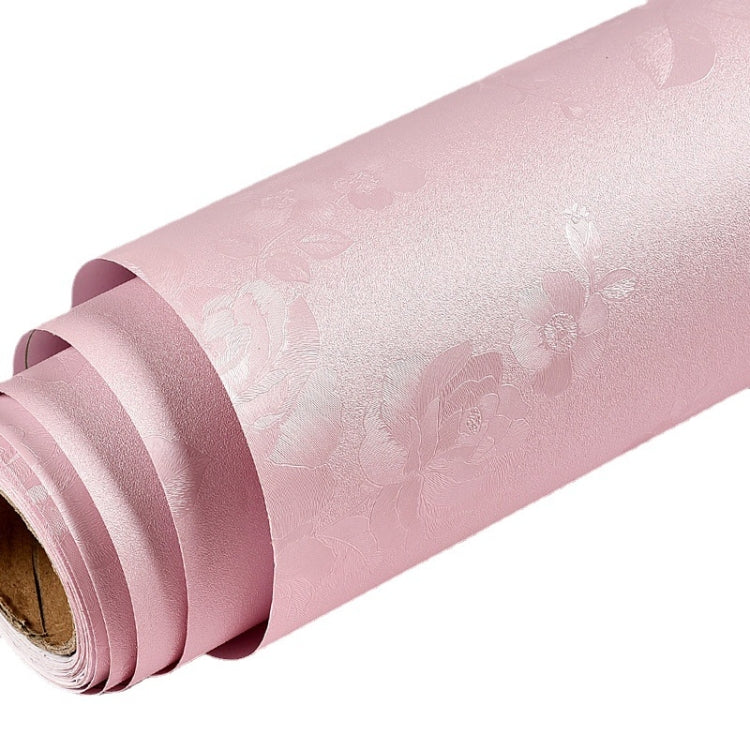 0.6 x 5m Pastoral Style Damascus PVC Self-Adhesive Wallpaper Restaurant Milk Tea Shop Glass Stickers