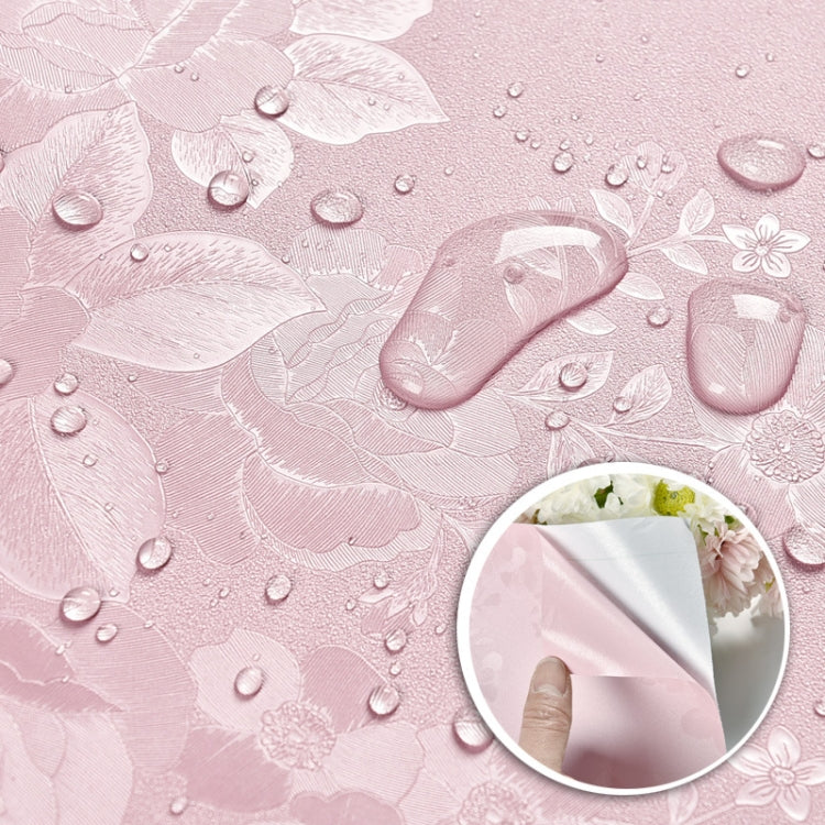 0.6 x 5m Pastoral Style Damascus PVC Self-Adhesive Wallpaper Restaurant Milk Tea Shop Glass Stickers
