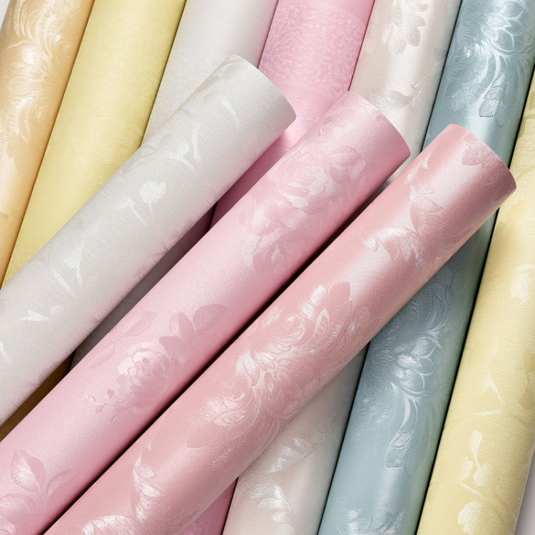 0.6 x 5m Pastoral Style Damascus PVC Self-Adhesive Wallpaper Restaurant Milk Tea Shop Glass Stickers