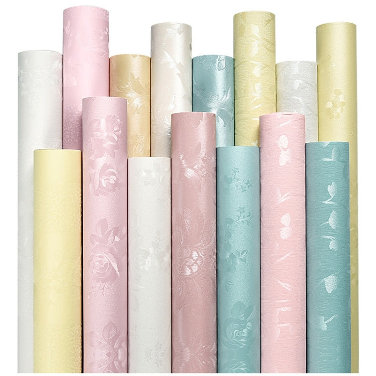 0.6 x 5m Pastoral Style Damascus PVC Self-Adhesive Wallpaper Restaurant Milk Tea Shop Glass Stickers