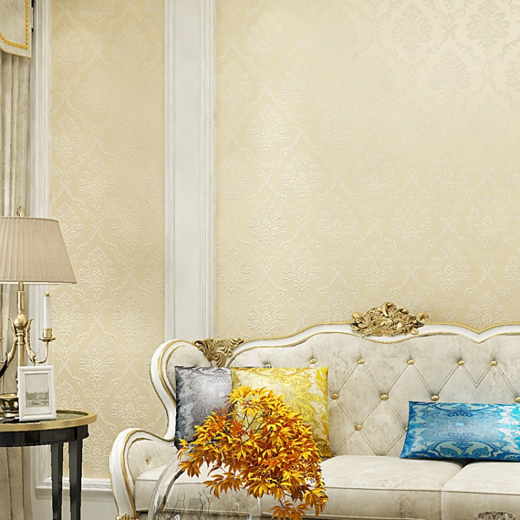 0.6 x 5m Pastoral Style Damascus PVC Self-Adhesive Wallpaper Restaurant Milk Tea Shop Glass Stickers