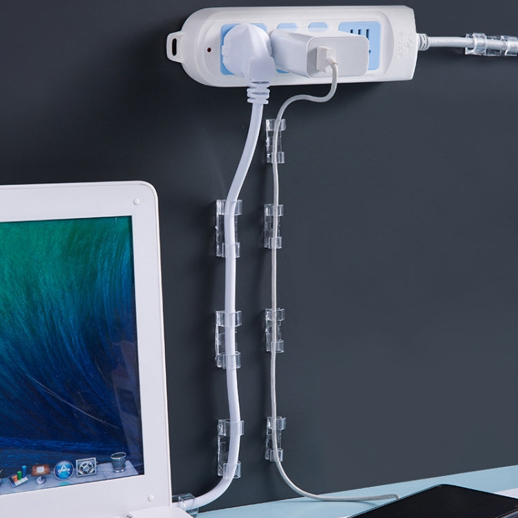 5 Sets / 100 PCS Wire Storage Retainer Nail-Free Self-Adhesive Data Cable Buckle, Size: M for 4-6mm