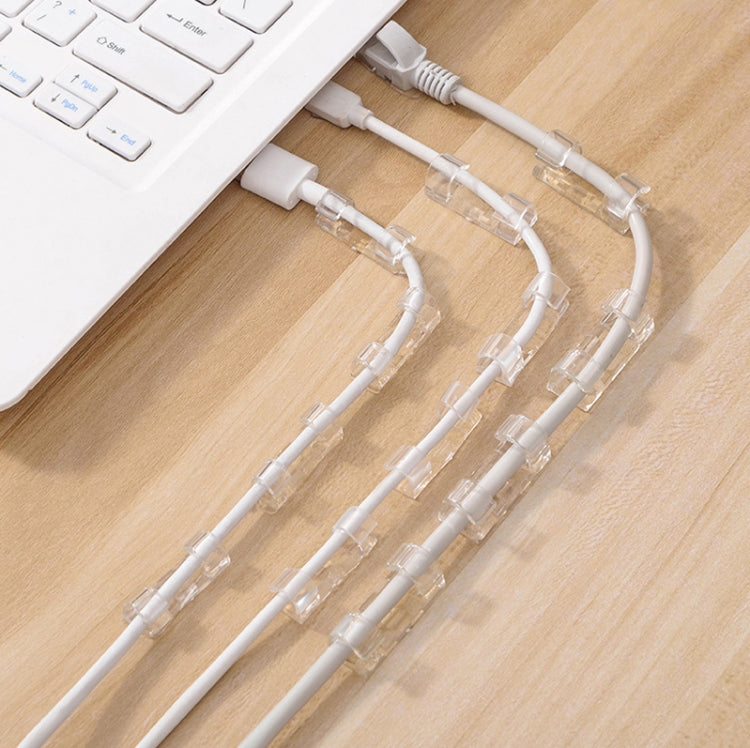 5 Sets / 100 PCS Wire Storage Retainer Nail-Free Self-Adhesive Data Cable Buckle, Size: XL for 6-10mm