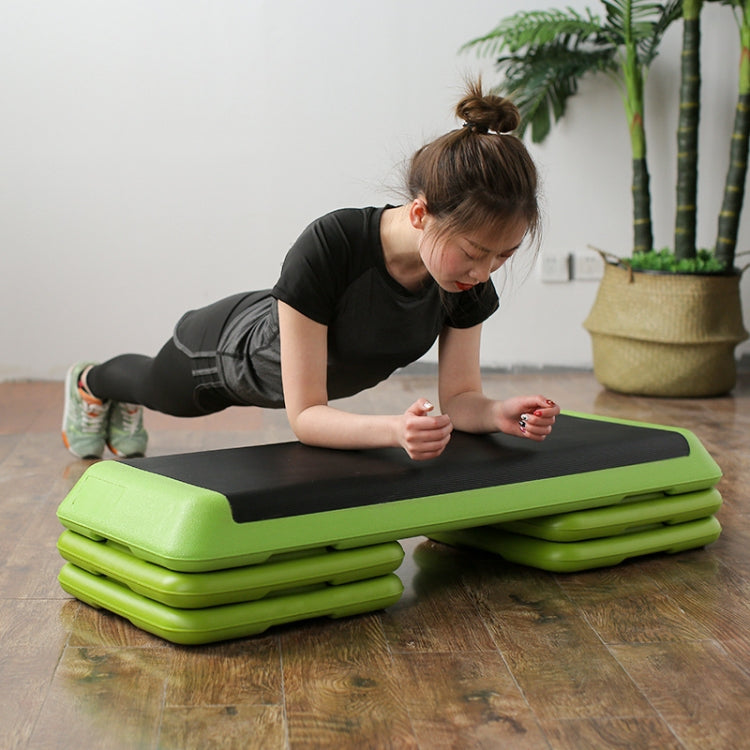 110cm Fitness Pedal Adjustable Sports Yoga Fitness Aerobics Pedal, Specification: Dark Green Motherboard + 4 Red Base
