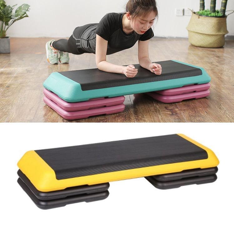 110cm Fitness Pedal Adjustable Sports Yoga Fitness Aerobics Pedal, Specification: Yellow Motherboard + 4 Black Base