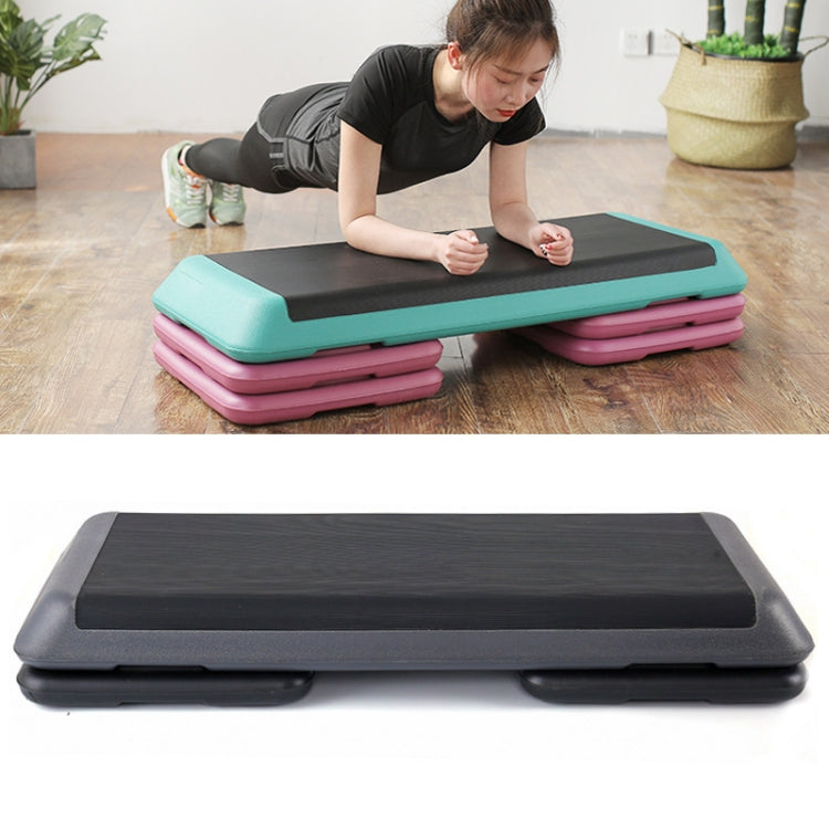 110cm Fitness Pedal Adjustable Sports Yoga Fitness Aerobics Pedal, Specification: Gray Motherboard + 2 Black Base