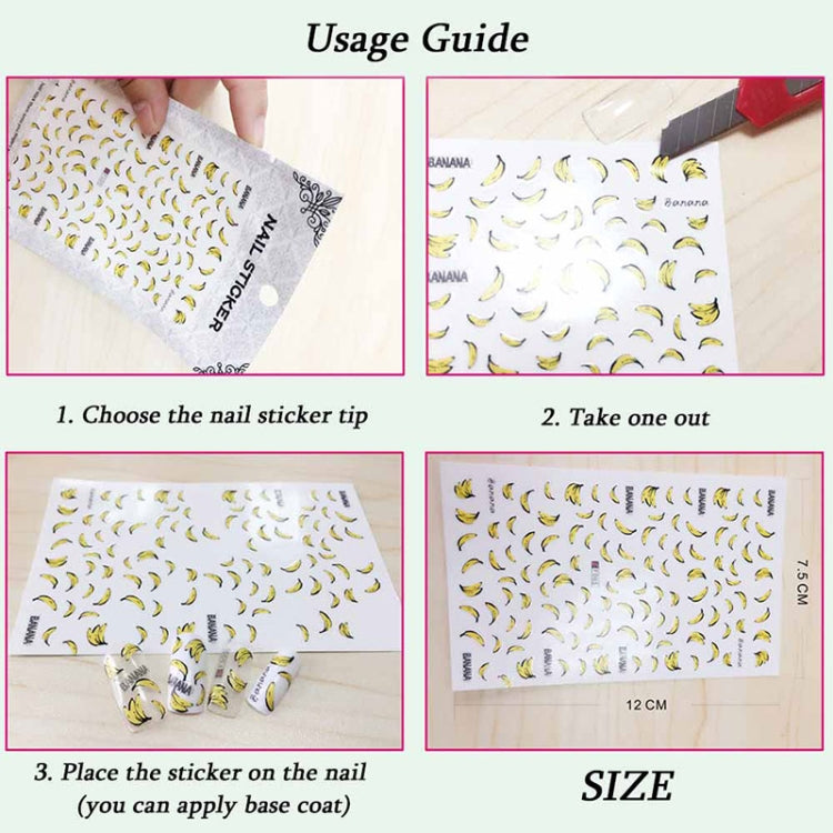 3 PCS 3D Nail Stickers Blooming Flower 3D Nail Art Stickers Decals