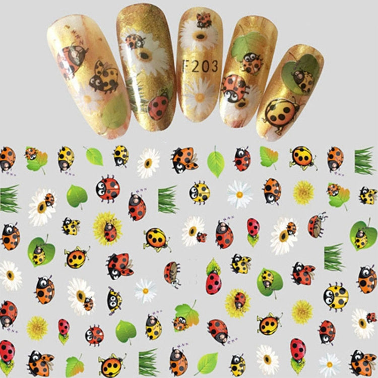 3 PCS 3D Nail Stickers Blooming Flower 3D Nail Art Stickers Decals