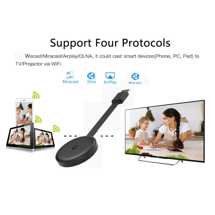 G13B Wireless WiFi Display Dongle Receiver Airplay Miracast DLNA TV Stick for iPhone, Samsung, and other Smartphones