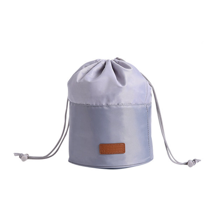 2 PCS Large Capacity Multi-Function Portable Drawstring Travel Home Storage Bag Cylinder Cosmetic Storage Bag