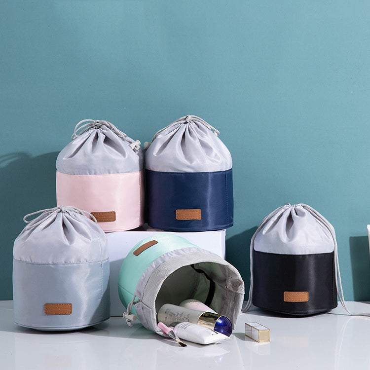 2 PCS Large Capacity Multi-Function Portable Drawstring Travel Home Storage Bag Cylinder Cosmetic Storage Bag