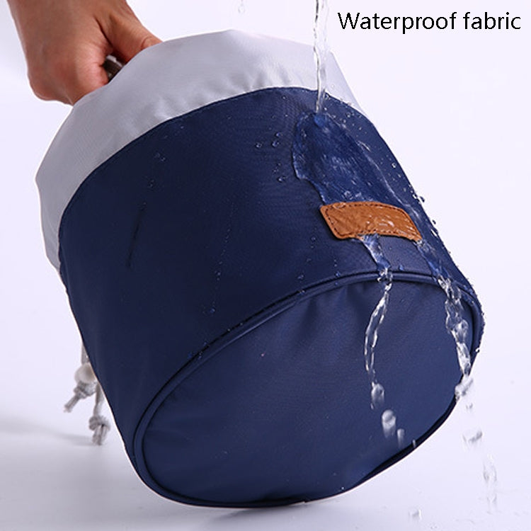 2 PCS Large Capacity Multi-Function Portable Drawstring Travel Home Storage Bag Cylinder Cosmetic Storage Bag