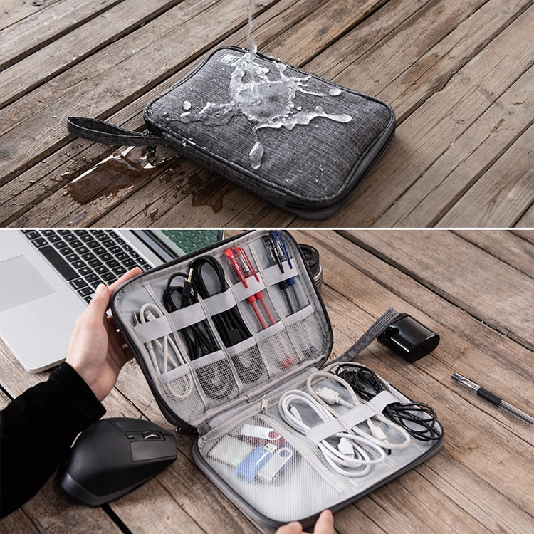 2 PCS Data Cable Storage Box Waterproof Digital Package Charging Earphone Storage Box U Disk Multi-Function Finishing Box