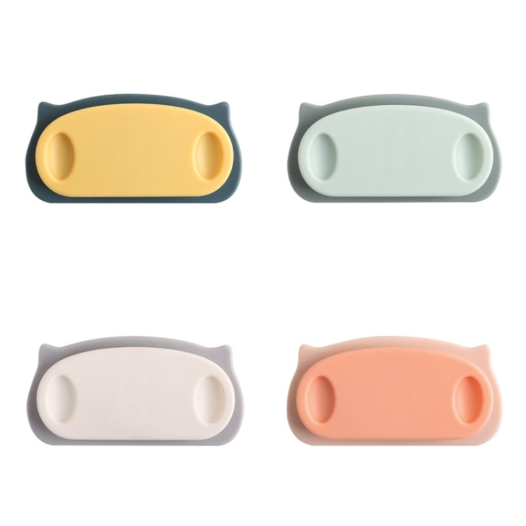 4 Sets YZ026 Household Cartoon Multi-Function Plug Hook Perforation-Free Wire Fixing Frame Non-Marking Cable Organizer