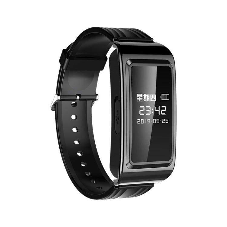 D6 Outdoor Smart Long Standby Sports Bracelet Support HD Noise Reduction Recording/Video, Capacity: 256G(Black + OTG)