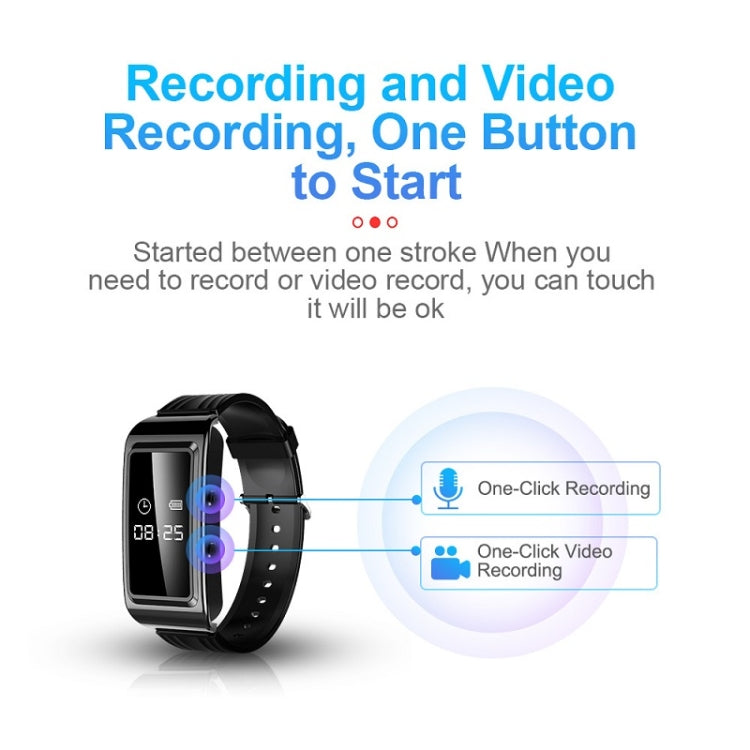 D6 Outdoor Smart Long Standby Sports Bracelet Support HD Noise Reduction Recording/Video, Capacity: 256G(Black + OTG)