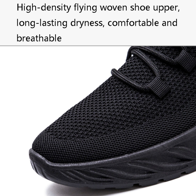 XKDF Flying Weaving Comfortable Male Sports Shoes Spring Soft Sole Men Running Shoes, Size: 39