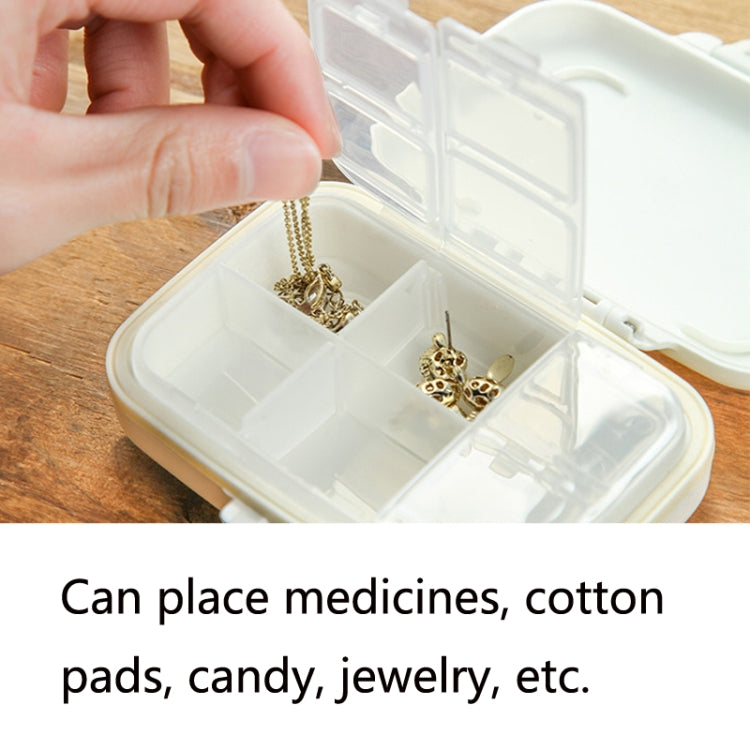 2 PCS Six Grids Portable Mini Pill Box