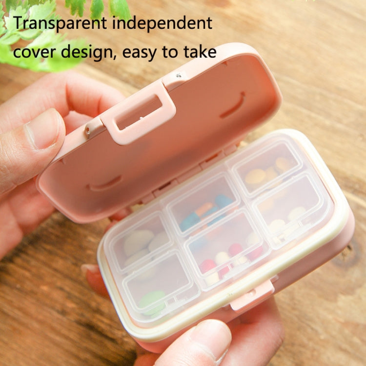 2 PCS Six Grids Portable Mini Pill Box
