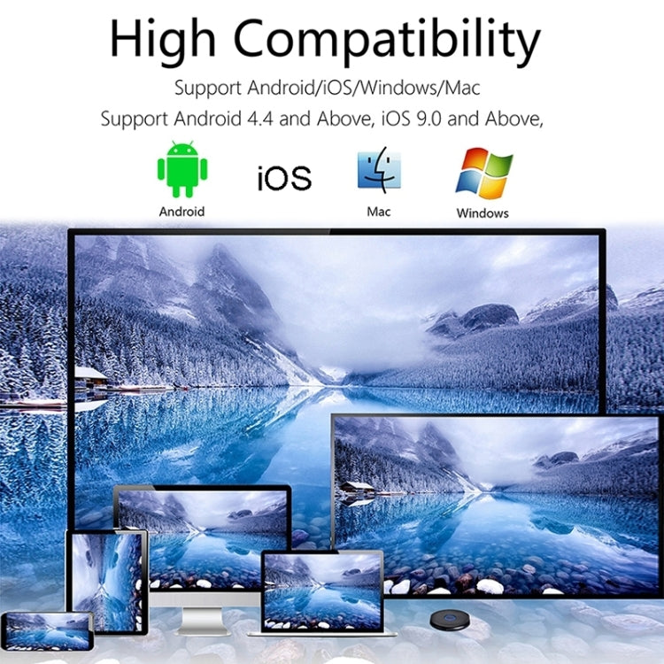 C39A 4K 2.4G + 5G  WiFi Wireless Display Dongle Receiver HDTV Stick For Mac IOS Laptop And Android Smartphone