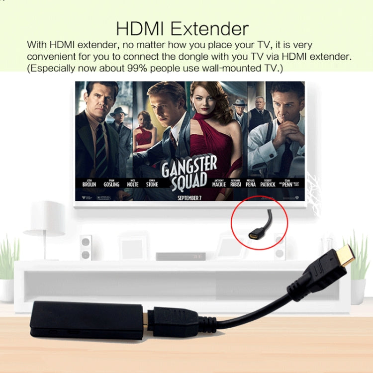 WECAST E28 2.4GHz Wireless WiFi Display Dongle Receiver Airplay Miracast DLNA 1080P HD TV Stick