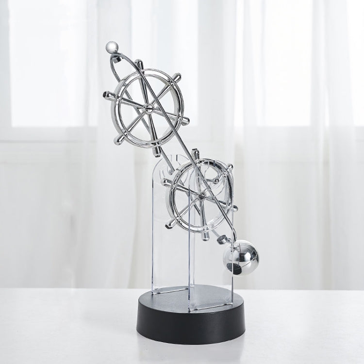 T900 Two-Wheeled Permanent Meter Electric Magnetic Double Turning Pendulum Chaotic Home Ornament