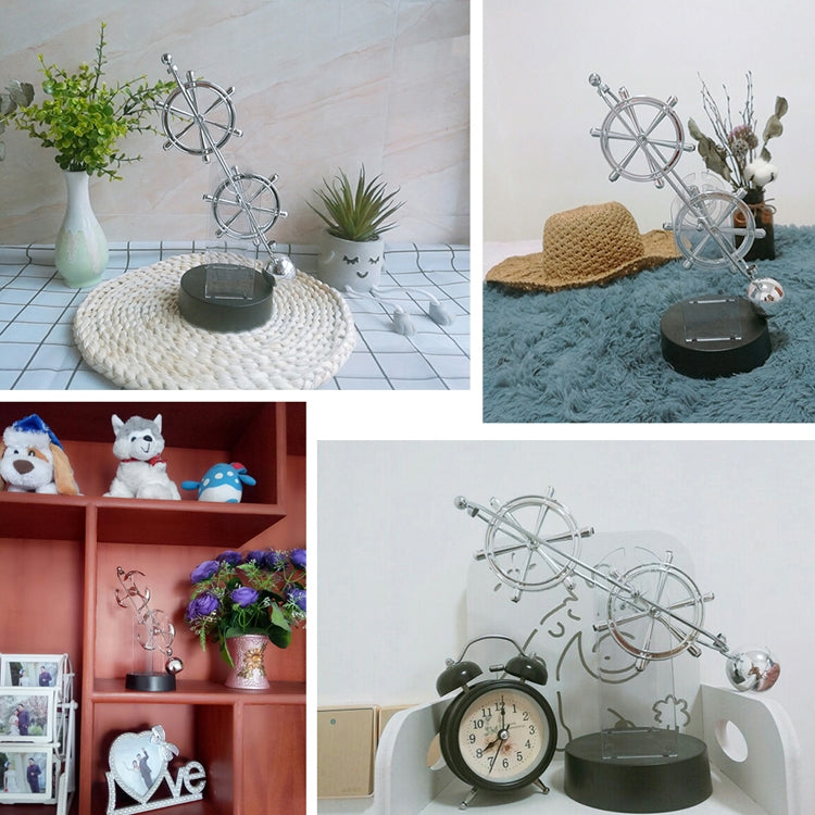 T900 Two-Wheeled Permanent Meter Electric Magnetic Double Turning Pendulum Chaotic Home Ornament