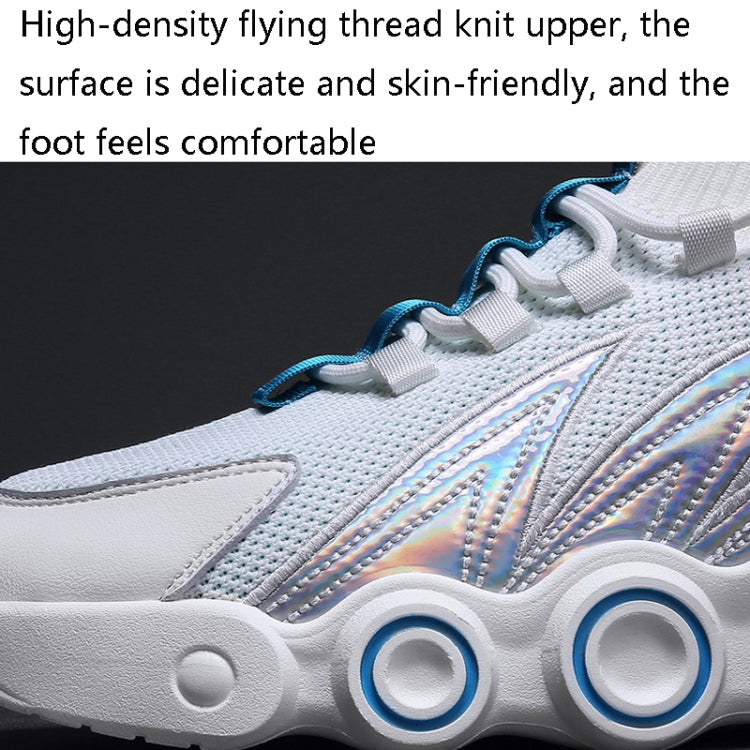 Mesh Breathable Flying Weave Men Shoes Sports Casual Shoes, Size: 42