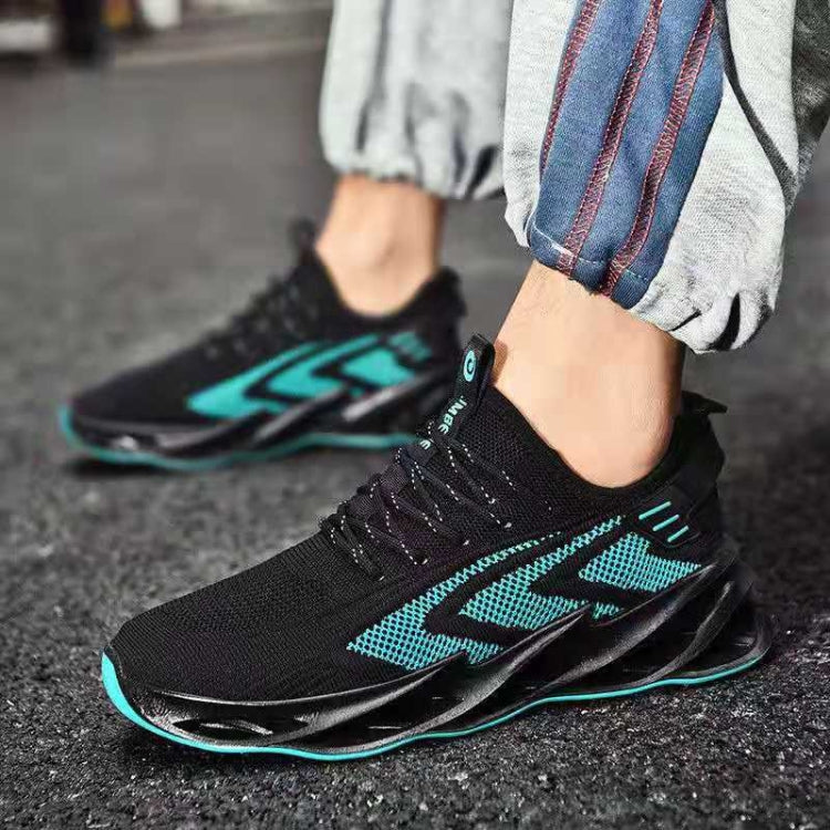 WDF-1 Men Breathable Mesh Shoes Youth Sports Casual Shoes, Size: 40(Black)