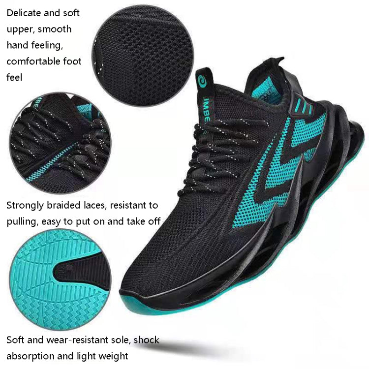 WDF-1 Men Breathable Mesh Shoes Youth Sports Casual Shoes, Size: 41(Black)