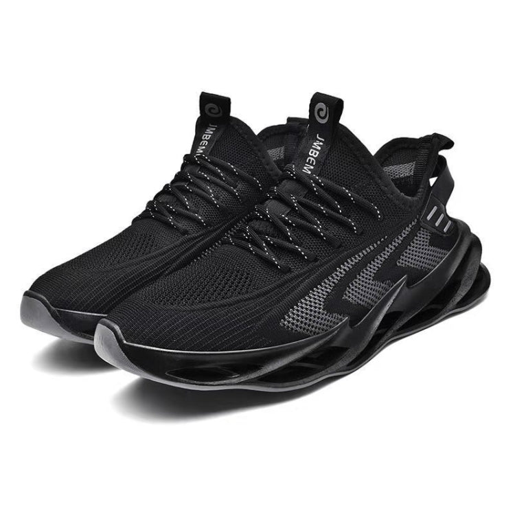 WDF-1 Men Breathable Mesh Shoes Youth Sports Casual Shoes, Size: 44(Black)