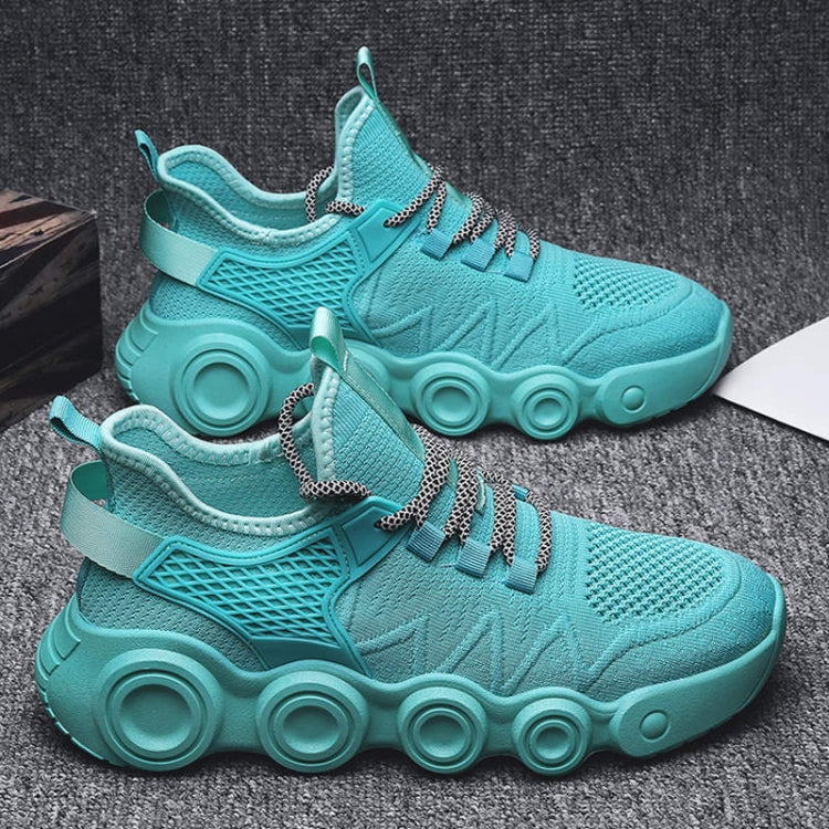Air Fire Wheel Sole Men Shoes Flying Weave Breathable Casual Running Shoes, Size: 39